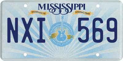 MS license plate NXI569