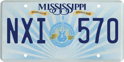 MS license plate NXI570