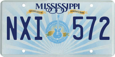 MS license plate NXI572