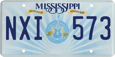 MS license plate NXI573