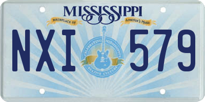 MS license plate NXI579