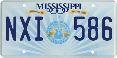 MS license plate NXI586