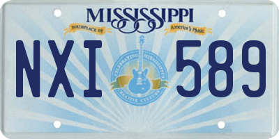 MS license plate NXI589