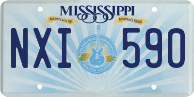 MS license plate NXI590