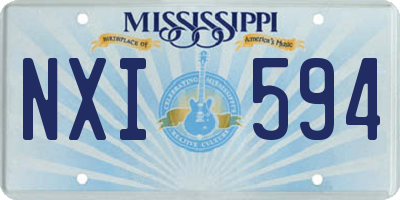 MS license plate NXI594