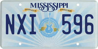 MS license plate NXI596