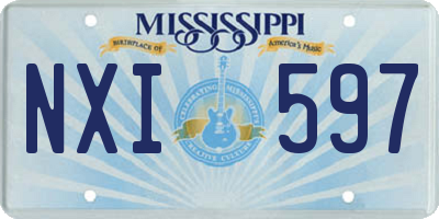MS license plate NXI597