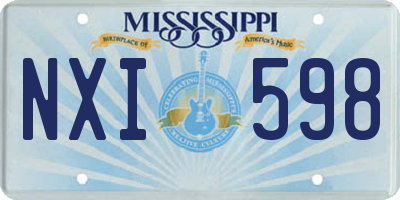 MS license plate NXI598