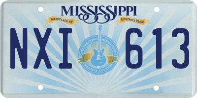 MS license plate NXI613