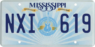 MS license plate NXI619