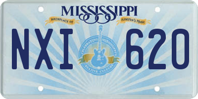 MS license plate NXI620