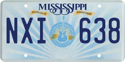 MS license plate NXI638