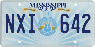 MS license plate NXI642