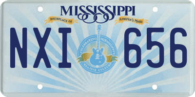 MS license plate NXI656