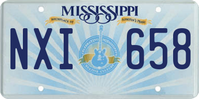 MS license plate NXI658