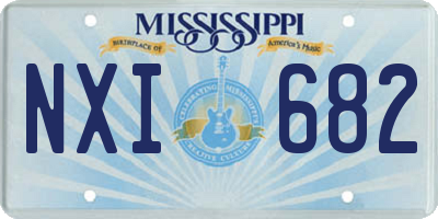 MS license plate NXI682