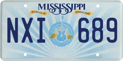 MS license plate NXI689