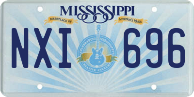 MS license plate NXI696