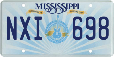 MS license plate NXI698