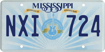 MS license plate NXI724