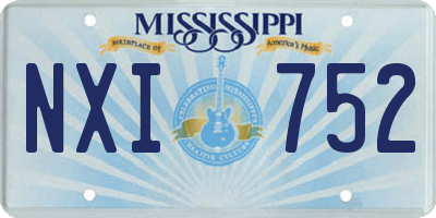 MS license plate NXI752