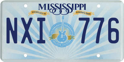 MS license plate NXI776