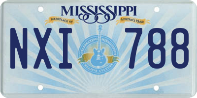 MS license plate NXI788