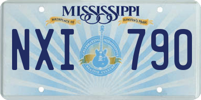 MS license plate NXI790