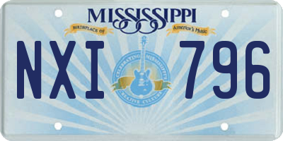 MS license plate NXI796