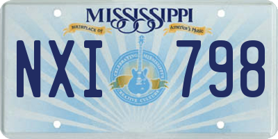 MS license plate NXI798