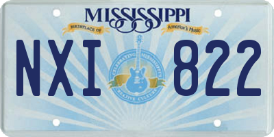 MS license plate NXI822