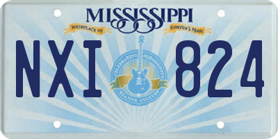 MS license plate NXI824