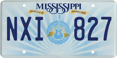 MS license plate NXI827