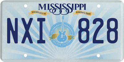 MS license plate NXI828