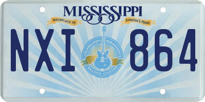 MS license plate NXI864