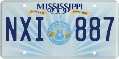 MS license plate NXI887