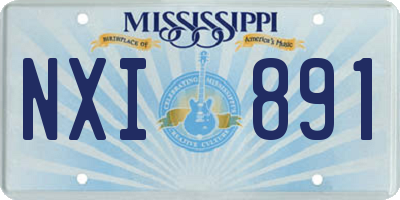 MS license plate NXI891