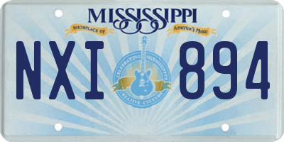 MS license plate NXI894