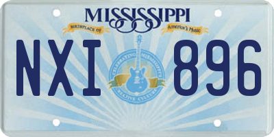 MS license plate NXI896