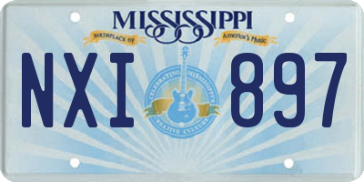 MS license plate NXI897