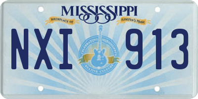 MS license plate NXI913