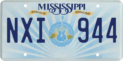 MS license plate NXI944