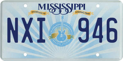 MS license plate NXI946