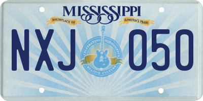 MS license plate NXJ050