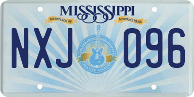 MS license plate NXJ096