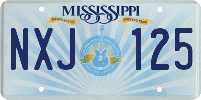 MS license plate NXJ125