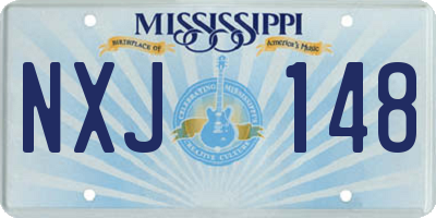 MS license plate NXJ148