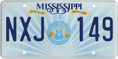 MS license plate NXJ149