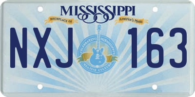 MS license plate NXJ163