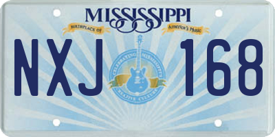 MS license plate NXJ168
